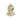 14kt solid gold Head of Christ medal pendant, 3/4 x 1/2 inches, handcrafted in USA by Bliss Manufacturing