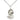 Sterling silver medium Head of Christ necklace 3/4 x 1/2 pendant on 18 inch chain handcrafted by Bliss Manufacturing USA