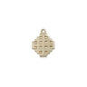 Small 14kt Solid Gold Jerusalem Cross Pendant 3/8 x 1/4 inch handcrafted by Bliss Manufacturing