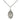 Sterling silver St. Christopher patron saint medal necklace, 5/8 inch pendant with 18 inch chain, handmade by Bliss Manufacturing USA