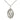 Medium Sterling Silver Miraculous Medal Necklace 7/8 x 1/2 inches with 18 inch chain by Bliss