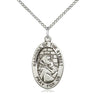 Sterling Silver Madonna of the Street Pendant Necklace 7/8 x 1/2 inches on 18 inch chain by Bliss