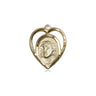 14kt Solid Gold Small Ecce Homo Medal Pendant 5/8 x 1/2 inches handcrafted by Bliss Manufacturing
