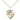Small 14kt Gold Filled Heart Cross Necklace with 5/8 x 1/2 inch pendant on 18 inch chain by Bliss