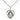 Sterling Silver Small Heart Cross Necklace 5/8 x 1/2 inches on 18 inch chain by Bliss Manufacturing