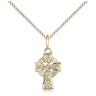 14kt Gold Filled Small Celtic Cross Necklace 1/2 x 3/8 inches on 18 inch chain by Bliss Manufacturing