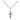 Sterling Silver small crucifix necklace half inch pendant 18 inch chain by Bliss