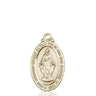 14kt Solid Gold Miraculous Medal Pendant 1 1/8 x 5/8 inches handcrafted by Bliss Manufacturing