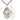 Sterling Silver St. John Paul II patron saint medal necklace 1 1/8 x 3/4 inches with 24 inch chain by Bliss