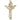 14kt Solid Gold Large Trinity Crucifix Medal 1 3/4 inch by 1 inch handcrafted by Bliss Manufacturing USA