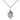 Small Sterling Silver Guardian Angel Medal Necklace 5/8 x 3/8 inches with 18 inch chain handcrafted by Bliss