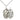 Sterling silver Our Lady of La Salette medal necklace, 7/8 x 1/2 inch pendant on 18 inch curb chain, handmade by Bliss