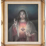 Immaculate Heart of Jesus Catholic framed wall art 16x20 antique gold frame by Adolfo Simeone