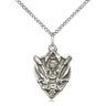Sterling Silver First Communion Pendant Necklace 3/4 inch by 1/2 inch with 18 inch Chain by Bliss USA