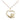 Small 14kt Gold Filled Heart Chalice Medal Necklace 1/2 x 1/2 inches on 18 inch chain by Bliss Manufacturing USA