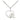 Small Sterling Silver Guardian Angel Heart Pendant Necklace 1/2 x 5/8 on 18 inch chain handcrafted by Bliss
