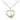 14kt Gold Filled small heart cross pendant necklace 1/2 inch on 18 inch chain by Bliss Manufacturing