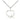 Sterling Silver small heart cross pendant necklace 1/2 inch on 18 inch chain by Bliss Manufacturing