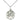 Sterling silver Alpha and Omega pendant necklace with 18-inch chain, handcrafted in USA by Bliss Manufacturing