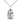 Sterling Silver Medium Methodist Cross Necklace 7/8 x 3/8 inches with 18 inch Chain by Bliss