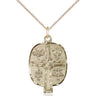 14kt Gold Filled Medium Presbyterian Cross Necklace 1 x 5/8 inches with 18 inch Chain by Bliss