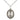 Sterling silver St. Christopher medal necklace, medium size 7/8 x 1/2 inches with 18 inch chain, Bliss