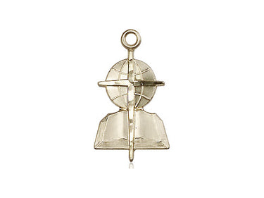 14kt Solid Gold Southern Baptist Medal Pendant 7/8 x 1/2 inches Handcrafted by Bliss