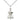 Sterling silver Southern Baptist pendant necklace with 18 inch curb chain, medium 7/8 x 1/2 inch pendant by Bliss