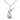 Sterling Silver Guardian Angel pendant necklace 7/8 x 1/2 inch with 18 inch chain by Bliss Manufacturing