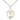 Two-tone gold filled sterling silver chalice heart pendant necklace 18 inch handcrafted by Bliss