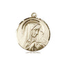 14kt Solid Gold Sorrowful Mother Medal Pendant 3/4 inch by Bliss Manufacturing USA