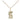 Gold Filled Small Guardian Angel Necklace 1/2 x 1/4 inch with 18 inch Chain by Bliss Manufacturing