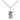 Sterling Silver Small Guardian Angel Necklace 1/2 x 1/4 inch with 18 inch Chain by Bliss