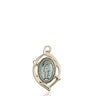 14kt solid gold Miraculous Medal pendant 5/8 inch by Bliss Manufacturing