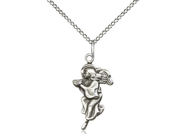 Sterling silver lite curb chain necklace 18 inch length medium weight with lobster clasp handcrafted by Bliss Manufacturing USA