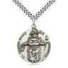 Sterling Silver St. Niño de Atocha Medal Necklace 1x7/8 inches with 24-inch chain by Bliss