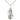 Sterling Silver Large Ave Maria Catholic pendant necklace 1 1/4 x 1/2 inch with 18 inch chain by Bliss
