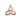 Medium 14kt solid gold Trinity Irish knot medal pendant 3/4 x 3/4 inches handcrafted by Bliss