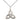 Sterling Silver Trinity Irish Knot Necklace 3/4 inch pendant with 18 inch chain handmade by Bliss Manufacturing