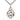 Large sterling silver Irish Knot Claddagh pendant necklace, 1 1/4 inch Celtic design on 24 inch chain by Bliss