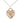 14kt gold filled shamrock heart pendant necklace 3/4 inch with 18 inch chain handmade by Bliss