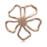14kt Solid Gold Five Petal Flower Catholic Pendant 1x1 inch handcrafted by Bliss Manufacturing