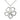 Sterling Silver Five Petal Flower Catholic Necklace 1x1 inch pendant on 18 inch curb chain by Bliss Manufacturing