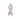 14kt Solid Gold Pink Cancer Awareness Ribbon Medal 7/8 x 1/4 inch Handmade by Bliss Manufacturing