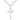 Sterling Silver Cross with Holy Spirit Dove Necklace 7/8 x 1/2 inches on 18 inch chain by Bliss