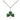 Sterling Silver small Shamrock Catholic pendant necklace with 18 inch chain by Bliss Manufacturing