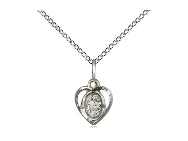 Sterling Silver Small St. Joseph Patron Saint Medal Necklace 3/8 inch on 18 inch chain by Bliss