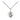 Sterling silver small Guardian Angel necklace 3/8 x 1/4 pendant with 18 inch chain by Bliss Manufacturing