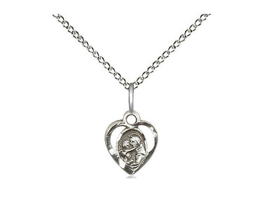 Sterling Silver St. Anthony of Padua Patron Saint Medal Necklace 3/8 x 3/8 inch with 18 inch Chain by Bliss