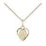 14kt Gold Filled Our Lady of Perpetual Help Medal Necklace 3/8 x 1/4 inch 18 inch chain Bliss USA